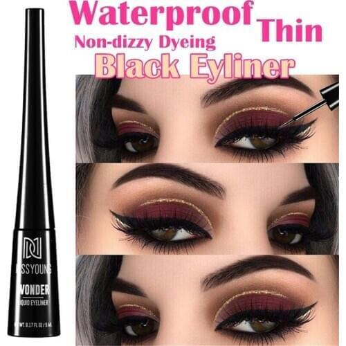 Black Eyeliner Pencil Waterproof Eye Liner Pen Professional Eye Makeup Long-lasting Eyeliner Cosmetic Tool Wholesale Available