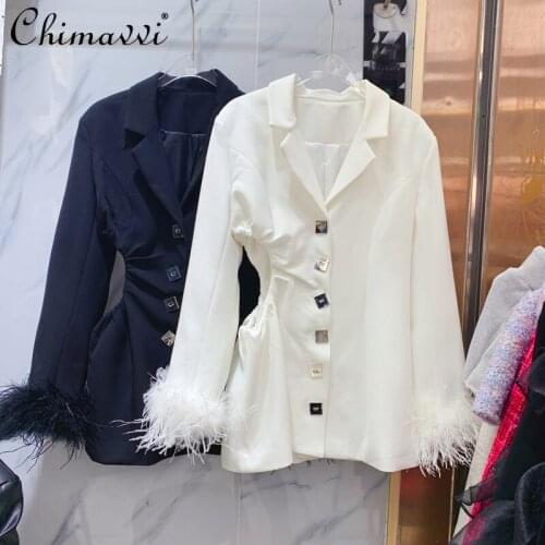 Женские длинные пиджаки Chimavvi China At AliExpress