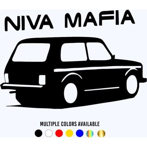 CK20358# Die-Cut Vinyl Decal Niva Mafia Car Sticker Waterproof Auto Decors on Car Body Bumper Rear Window