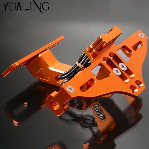 For RC 125 200 390 690 Enduro SMC 950 990 Adventure Fender Eliminator License Holder Registration Number Plate