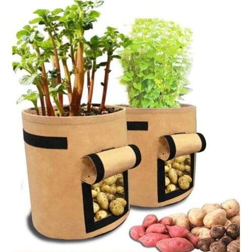 2 PCS Plant Bag Home Garden Potato Greenhouse Cultivation Vegetable Planting Bag Moisturizing Jardin Tool Grow Bag Seedling Pot