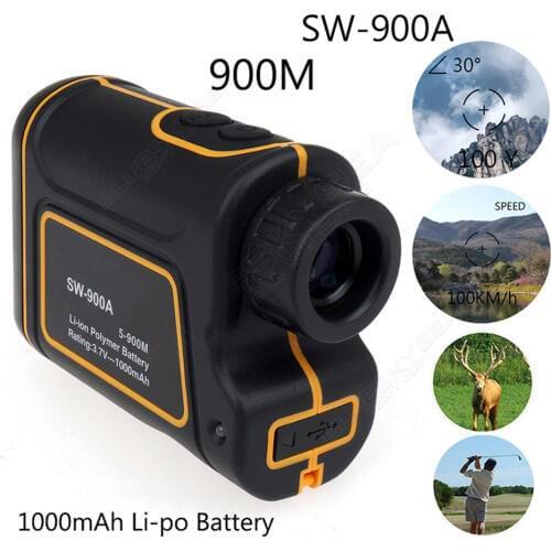 SW-900A 1000M Laser Range Finder Scope Meter Speed Measurer Monocular Rangefinder 8x Distance For Outdoor Sports Monocular