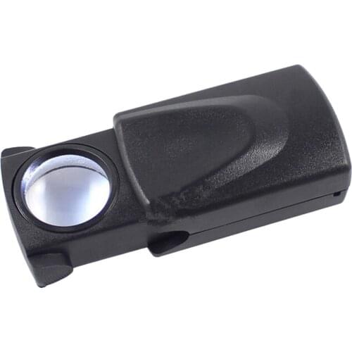 30X Jewelers Loupe Mini LED HD Magnifying Glass Portable HD Handheld Reading Map Newspaper Magnifier for Jewelry Magnifier