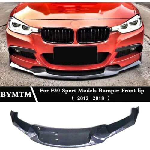 MA-.1D Style Real Carbon fiber Bumper Front lip For BMW 3 Series F30 F31 Sport
