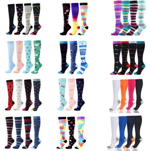 Compression Socks Dropship Atheletic Knee High Stockings Sports Socks Men Women Fit For Medical Edema Diabetes Varicose Veins