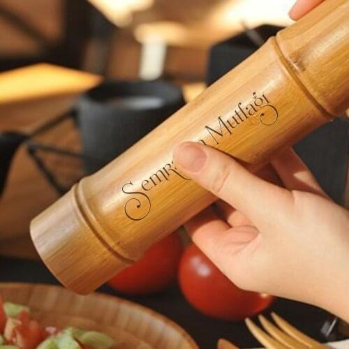 Personalized Bamboo Salt & Pepper Grinder
