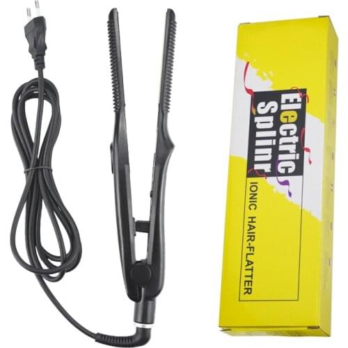 Professional Electric Hair Straightener Titanium Ceramic Flat Iron Hair Comb Fast Hair Straightening Iron for Hair Styling 45G