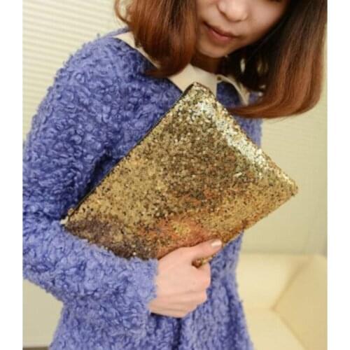 Luxury Sequins Women Hand Bag Taking Late Package Clutch Bag Sparkling Dazzling Sequins Clutch Bags Coin Purse