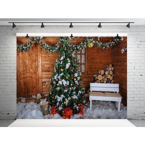 VinylBDS 8X8FT Christmas Backdrop Photography Christmas Party Decoration Backdrop Newborn Studio Background