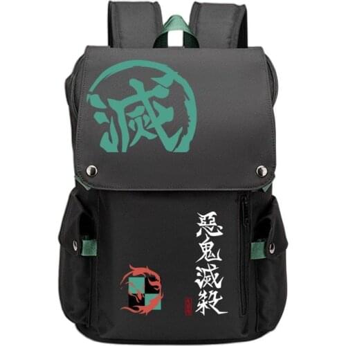 Anime Demon Slayer Agatsuma Zenitsu Bags Backpack Cosplay Boys Girls Schoolbag Computer Travel Casual Shoulder Bag Student Gift
