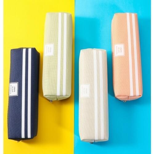 Zipper School Pencil Case Kawaii Pencilcase Creative Pen Case Box for Girls Cute Big Double Pencil Pouch Bag Stationery Supplies