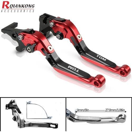 TDM850 2001 2000 Motorcycle Clutch Brake Levers Aluminum Adjustable Extendable Lever Accessories For YAMAHA TDM 850 1991-2002