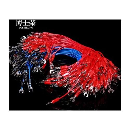 U-bend Plug wire Wiring fork Physical laboratory circuit teaching apparatus 10pcs free shipping