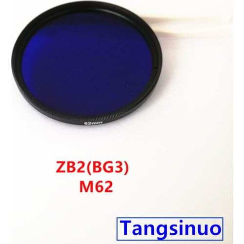 62mm UV IR Pass Camera Filter with ring ZB2 BG3 380nm Dual Bandpass Violet Blue GLass