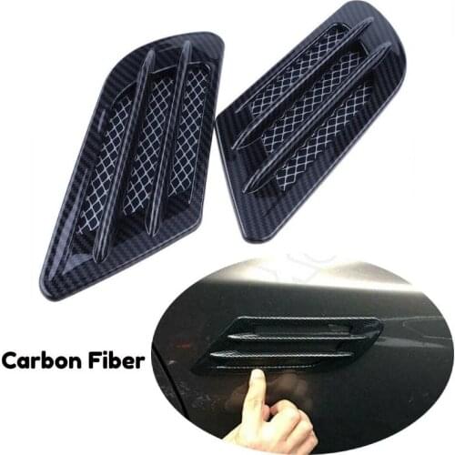 Black Air Vent Trim 220*78MM ABS plastic Universal Weatherproof 2pcs Decoration Mouldings