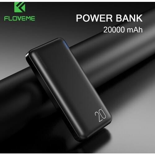 FLOVEME Power Bank 20000mAh Mobile Phone External Battery Powerbank Portable Charger 20000 mAh For iPhone 11 Xiaomi Mi Poverbank