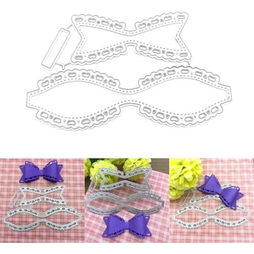Cutting Scrapbooking,Bow Metal Cutting Dies Stencil Scrapbooking DIY Album Stamp Paper Card Embossing Decoration Craft