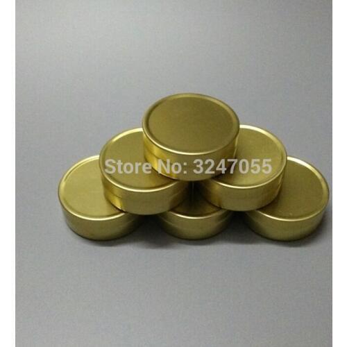 10G 30pcs 50pcs 100pcs Gold Empty Cosmetic Cream Jar, Ointment Storage Case, Lip Balm Sub Aluminum Pot, Round Aluminum Jar