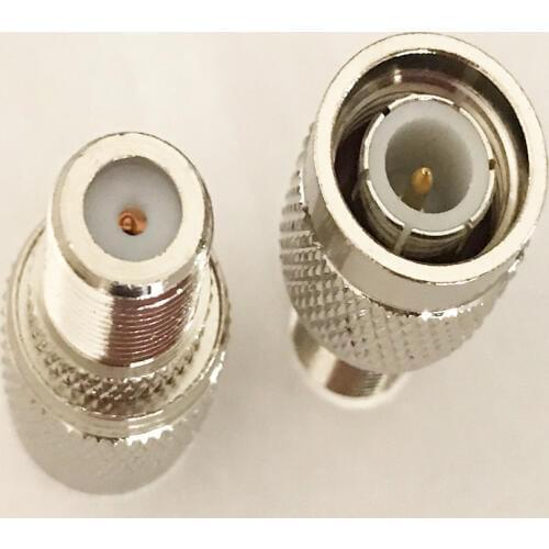 20pcs Straight F female to TNC male RF Coaxial Coax Cable adapter Connector