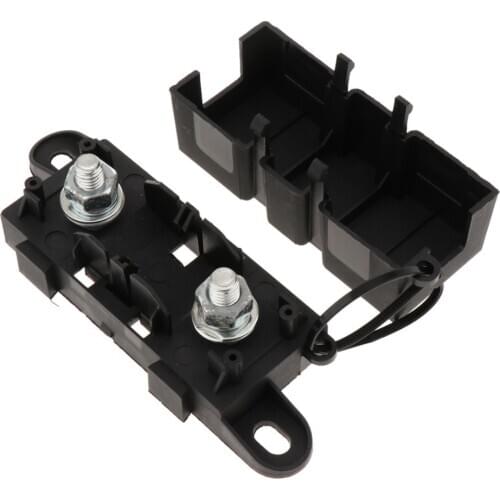 2x MEGA -on Fuse +Fuse Block/Holder For RV/Van/Truck/Boat/Yacht/Marine