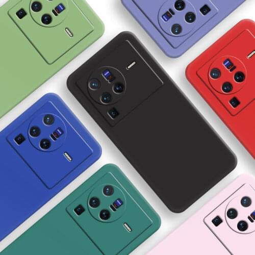 For Vivo X70 Pro Case For Vivo X70 X60 Cover New Original Liquid Silicone Shockproof Coque For Vivo X70 X60 X50 Pro Plus Fundas