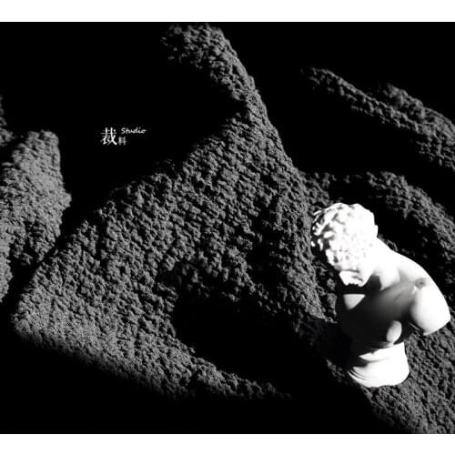 Black Reef Black Upscale Three-Dimensional Heavy Texture Shirt Diablement Fort Hanfu Fabric Clothing Designer Fabric