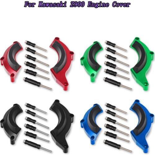 For Kawasaki Z900 2016 2017 CNC Aluminum Motorcycle Engine Guard Side Stator Case Guard Protector