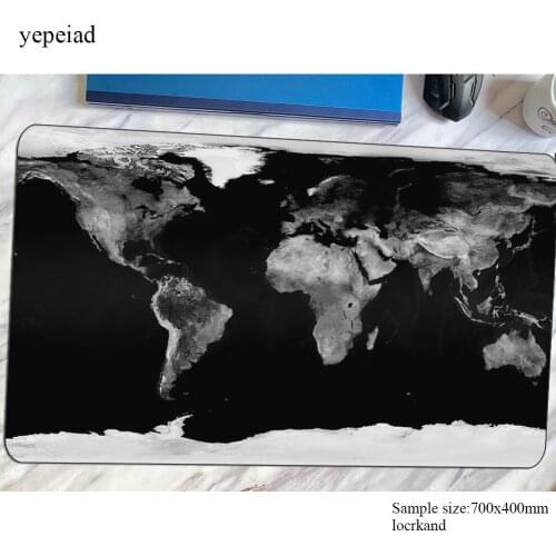 World map mouse pad gamer 700x400x3mm HD print gaming mousepad notebook accessories High quality laptop padmouse ergonomic mat