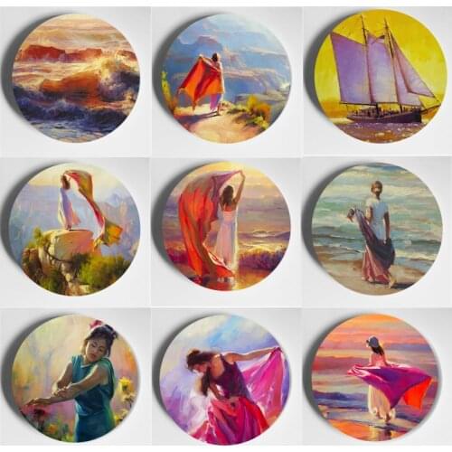 Steve Henderson Wall Plate Beautiful High Quality Ceramic Handcrafts Decorative Plate Home Living Room Hotel Bar Art Plate