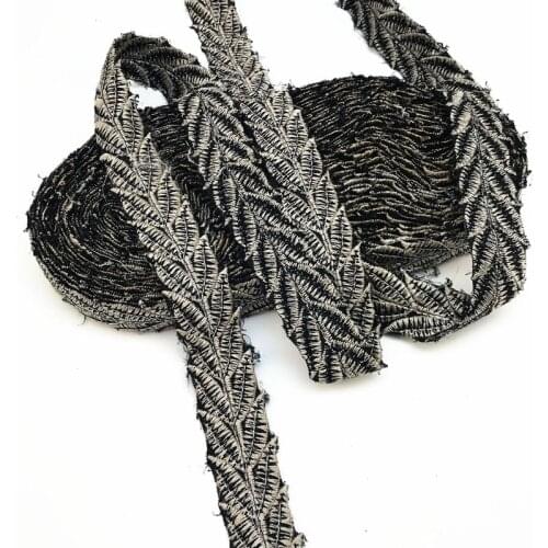 1 Yard Ethnic Embroidered Webbing Trim DIY Handmade Sewing Ribbons Clothing Decorative Lace Trim Craft Supplies