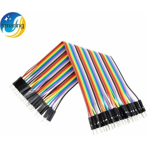 80PCS 20CM 2.54MM Row Male To Male Dupont Cable Breadboard Jumper Wire Connection Line For Arduino Diy RC Toy