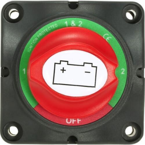 Mini Battery Master Switch For Marine, Auto, RV 12/24v Boat Rotary Switch