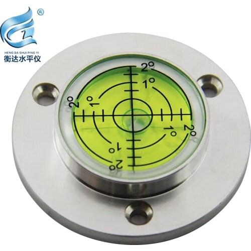 Metal flange level universal high precision level bulls eye level bubble portable level bubble level bead
