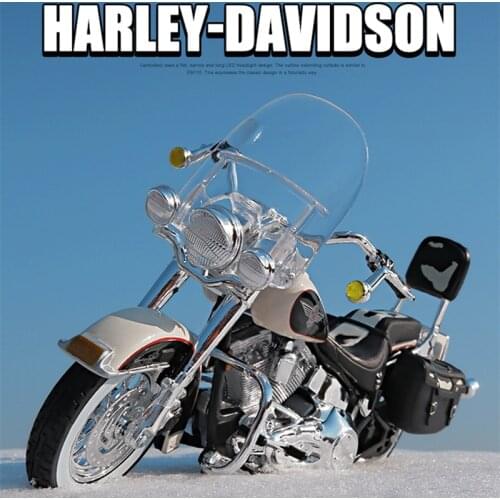 Maisto 1:18 Harley-Davidson 1993 FLSTN Heritage Softail simulation alloy motorcycle model toy car Collecting car model boys toys