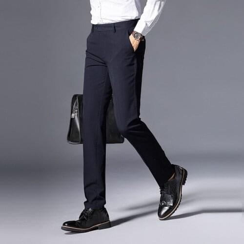 MRMT 2021 Brand New Mens Trousers Youth Fashion Pants for Male Wear Comfort Western Pants Straight-tube Trousers