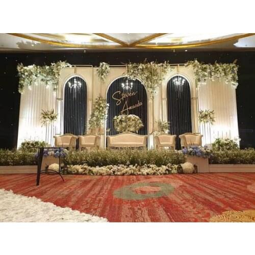 Clothing store display racks on wall hangers