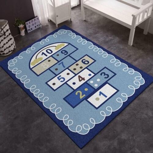 Pink Blue Educational Number Children Doormat Rug Floor Carpet Bedroom Non-slip Mat Boy Girl Play Cartoon Gift Anime