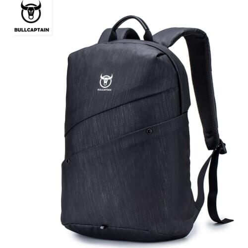 BULLCAPTAIN backpack mens large-capacity backpack sports waterproof Oxford cloth student schoolbag fashion computer backpack