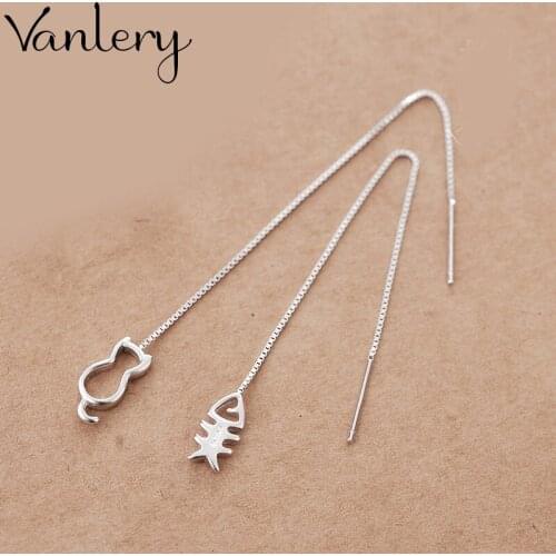 Retro Vintage Cat Fish Earrings For Women Christmas Gifts Punk Trendy 2021 NEW Statement Earrings Jewelry