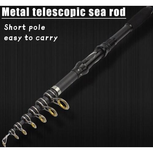 NEW 1.8M-3.0M Telescopic Fishing Rod Hard Carbon Fiber Carp Fishing Rod feeder fishing pole lake carp Surf long shot fishing rod