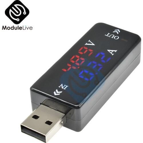 USB Tester LED Digital Voltmeter Ammeter Charging Charger Doctor Tetser 12V Voltage Current Meter Volt Detector 3 Bit Tools