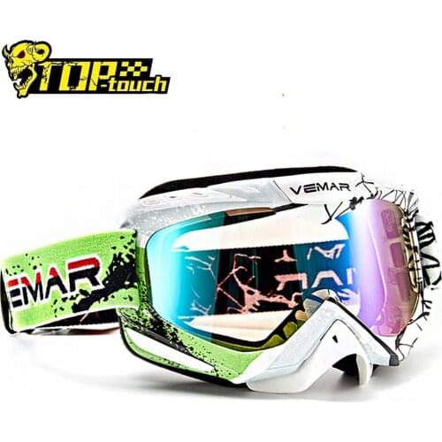 VEMAR Women MenMotorcycle Off-Road Goggles Ski Motocross Glasses Anti-fog Eyewear Snowboard Glasses Motorbike Dirt Outdoor Lens