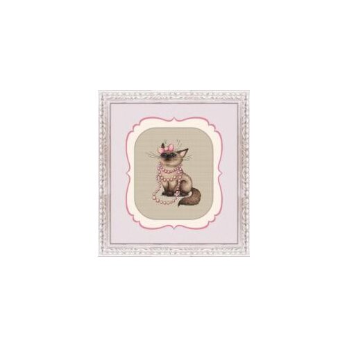 Siamese cat with necklace cross stitch 11CT 18ct 14ct cotton thread embroidery DIY handmade needlework