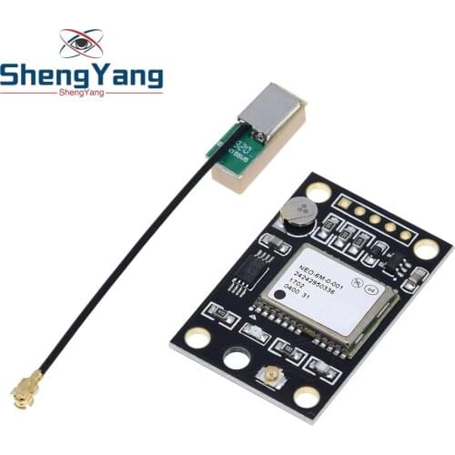 TZT GY-NEO6MV2 NEO-6M GPS Module NEO6MV2 With Flight Control EEPROM Controller MWC APM2 APM2.5 Large Antenna For Arduino Board