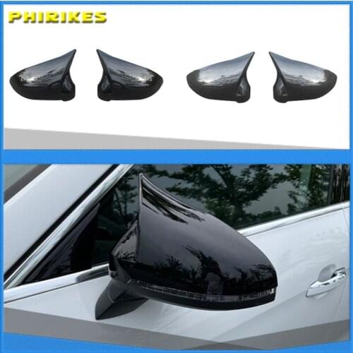Carbon Fiber Rear View Mirror Cover for Audi B9 A4 S4 A5 S5 2016 - UP Carbon Mirror Side Caps Replacement Style Caps