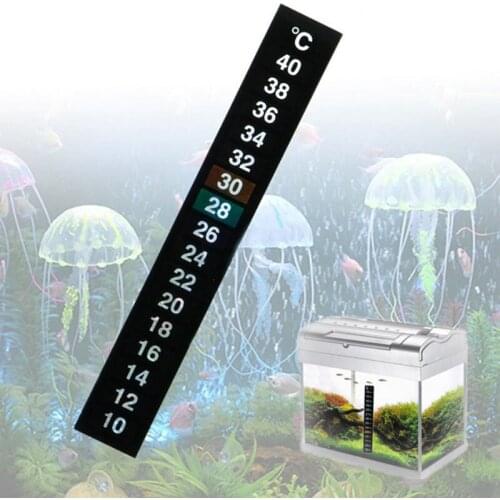 1Pc Stick-on Digital Aquarium Fish Tank Fridge Thermometer Sticker Temperature Temp Measurement Stickers Tools