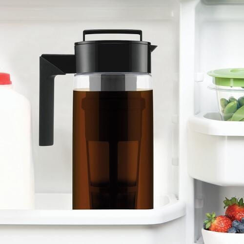 2020 Coffee Kettle 900ML Cold Brew Iced Coffee Maker Airtight Seal Coffee Kettle Non-Slip Silicone Handle Coffee Kettle Jug
