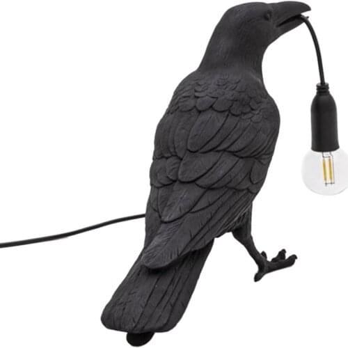 Auspicious Bird Shaped Table Lamp Home Decorative LED Lighting Personality Creative Bedroom Table Lamp