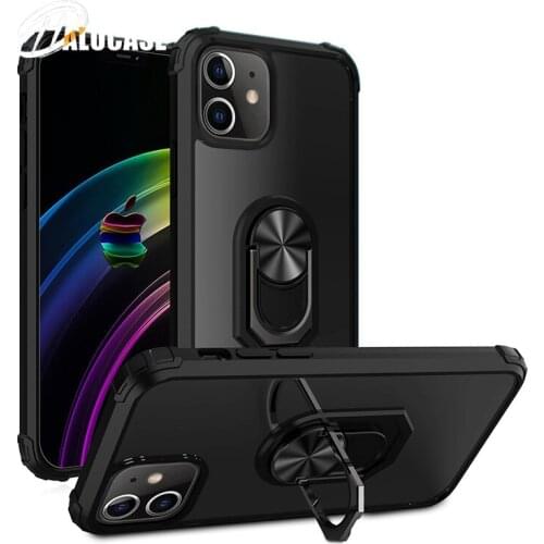 Armor Case For iPhone 12 Pro Max XR XS 7 8 Plus 7 8 Cases Stand Holder Phone Case for iPhone 12 11 11Pro Shockproof Cover Shell