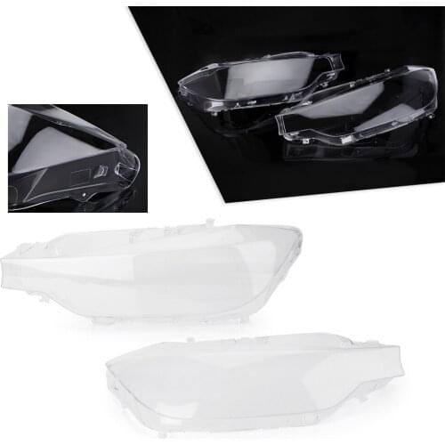 For BMW F30 Front Headlight Cover Headlamp Lens Lenses 2013 2014 2015 2016 Transparent Automobile Accessories Left + Right 2PCS